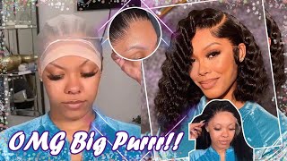#Shorts 13X6 Hd Lace Wig Review! Bob Crimped Style + Natural Side Part Ft. #Ulahair