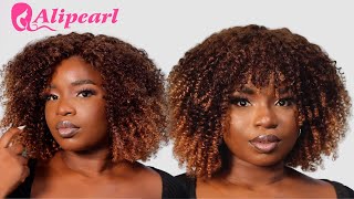 The Perfect Ombre Afro Curly Wig | Install + Style With Me Ft. Alipearl Hair