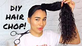 Chopping My Own Curly Hair On A Whim + Fringe