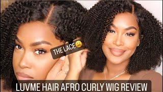 Luvme Hair Afro Curly Wig Review And Tutorial