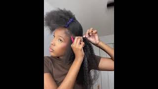 How To Install Afro Kinky Curly Tape In Hair Extensions At Home #Tapeinhair #Tapeinsextensions