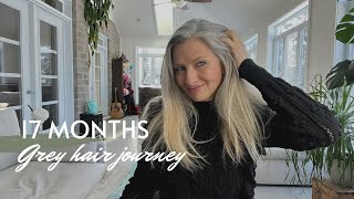 Grey Hair Transition. 17 Months!