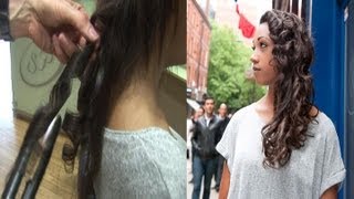 How To Curl Your Hair With A Straightener, Curly Hair Tutorial, Hairstyles For Medium To Long Hair