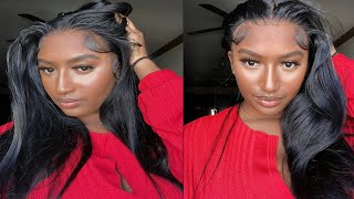 Easiest Way To Install A Frontal // Ft. Svthair. #Hairstyles #Lacefrontal #Howto #Wiginstall #Wigs