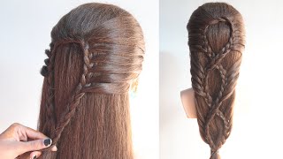 Very Easy Hairstyle For Long Hair Girls | Hairstyle For College