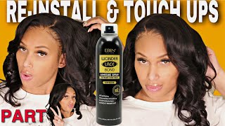  Wow! Next-Day Touch Up | Install On Wig Lace Already Cut !! | Hide Lace Thin Hairline| Part 2