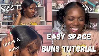 Easy Space Buns Tutorial | Cheap & Easy Hairstyle