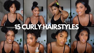 15 Quick & Cute Curly Hairstyles | Tutorials | Lauren Camille