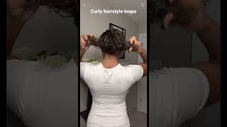 Claw Clip Curly Hairstyle #Curlyhairstyles #Curlyhair #Clawcliphairstyle #Hairtutorial