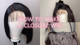 How To Make A Lace Closure Wig (Very Detailed) Step By Step Tutorial #Lace #Wigs #How