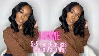 Luvme 5X5 Lace Glueless Loose Wave Wig | Quick And Easy Intstall