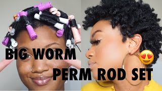 Perm Rod Set On Short Natural Hair | Uncle Funky'S Daughter