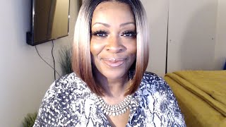 Stunning Bobbi Boss Keva Glueless Lace Wig Pre Plucked Honey Blond Bob  Blunt Cut Tt4/Bldbr Lyna