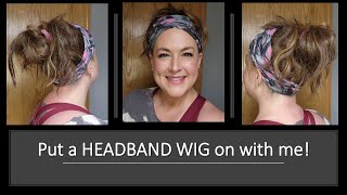 Help!  How Do You Put A Headband Wig On??  Question Of The Day - Let Me Show You!  Wig Tip!
