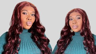 New Reddish Body Wave Wig 28 Inches |Ashimary Hair