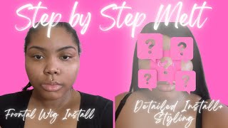 Super Detailed & Natural Frontal Wig Install | Wig Install For Beginners From Start To Finish |
