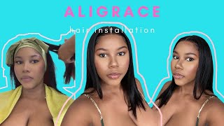 Watch Me Get My 1St Wig Install | Aligrace Hair