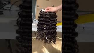 Iqueenla Mink Deep Wave Tape In Human Hair Extension Ft.Iqueenla Hair
