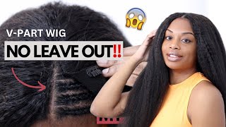 No Leave Out Most Natural V Part Wig Install Beginner Friendly Ft Unice Hair