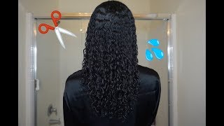 How To: Cut Your Ends & Moisturize Dry Curly Hair! (While Wet)