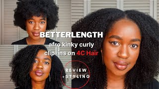 Betterlength Hair| How To Install Clip-Ins In 4C Hair!