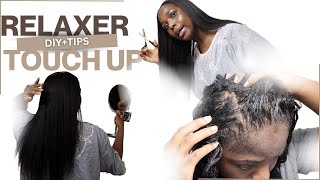 Relaxer Root Touch Up || Diy W/ Tips For A Good Relaxer #Relaxer #Relaxerhair #Permhair