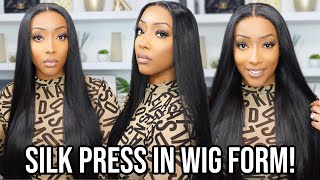  This Straight Wig Looks So Natural! It'S Giving Silk Press! + Giveaway  | Ft. Jessie'S Wi