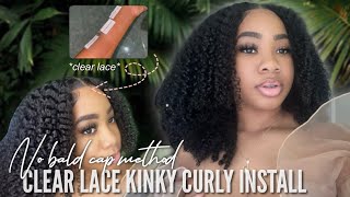 Wow Best Kinky Curly Wig For Beginners! Preplucked Clear Lace Front Wig Ft  Xrsbeautyhair