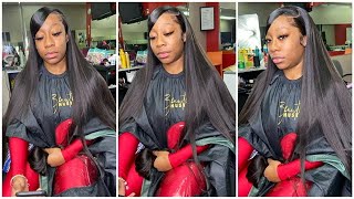 32 Inch Hairrrr!!| Side Part With Swoop|Julia Hair