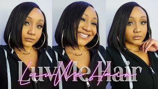 Ultra Full Undetectable Invisible Lace Side Part Bob Wg | Luvme Hair Review