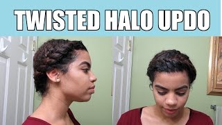 How To: Twisted Halo Updo | Natural Curly Hair