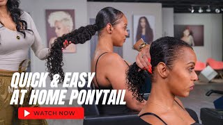 5 Minute Heat Free Ponytail You Didn'T Think You Could Achieve!