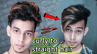 Manage Your Curly Hair | Curly To Straight Hair | No Hair Straightener