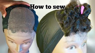 How To Properly Sew Down A Lace Closure On A Wig Cap