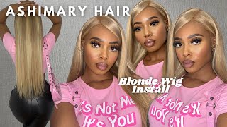 The Prettiest Pre Colored Blonde Wig Install | Ashimary Hair