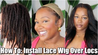 Trying On My Old Wigs - 2 Years Loc'D :: How To Wear Lace Wig Over Locs