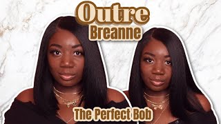 Under $40!  Bob Wig - Outre Melted Hairline Wig | Breanne | Hd Lace Front Wig