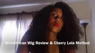 Cherry Lola Treatment And Wowafrican Water Wave Brazilian Virgin Full Lace Wig