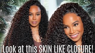 Skin-Like Hd Lace? *Detailed* 5X5 Curly Closure Wig Install | Nadula Hair X Alwaysameera