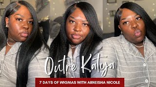 Outre Perfect Hairline Katya | Glueless Wig  Install | 7 Days Of Wigmas With Arneisha Nicole