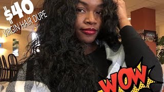 Affordable Synthetic Curly Lace Front Wig! | Bobbi Boss Kiana | Virgin Hair Dupe