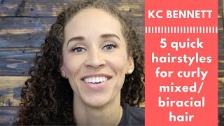 5 Quick Hairstyles For Curly Mixed/Biracial Hair