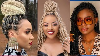 Latest Braided Hairstyles Idea On Natural Hair For Black Women Cute-2023