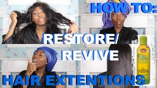 How To: Restore/Revive Your Hair Extensions | Nicoletheatv