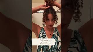 Easy Claw Clip Updo For Curly Hair
