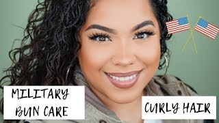 Military Bun Care | Curly Hair | Advise From A Hairstylist | Trishhh