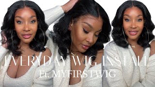 The Perfect Versatile Everyday Bob Wig | Airy Hairline No Glue No Baby Hair Ft Myfirstwig