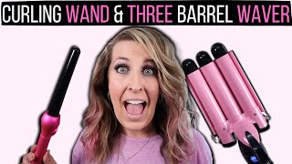 Curl Your Hair With A Curling Wand And A Three Barrel Waver | Curling Hair Tutorial