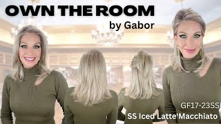 Own The Room Wig By Gabor In Ss Iced Latte Macchiato Gf17-23Ss. Long Sleek Layers, Gorgeous!
