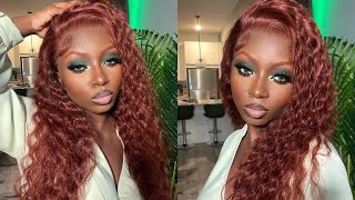 Reddish Brown Frontal Wig Install | From Start To Finish | Hermosa Hair | Young Africana
